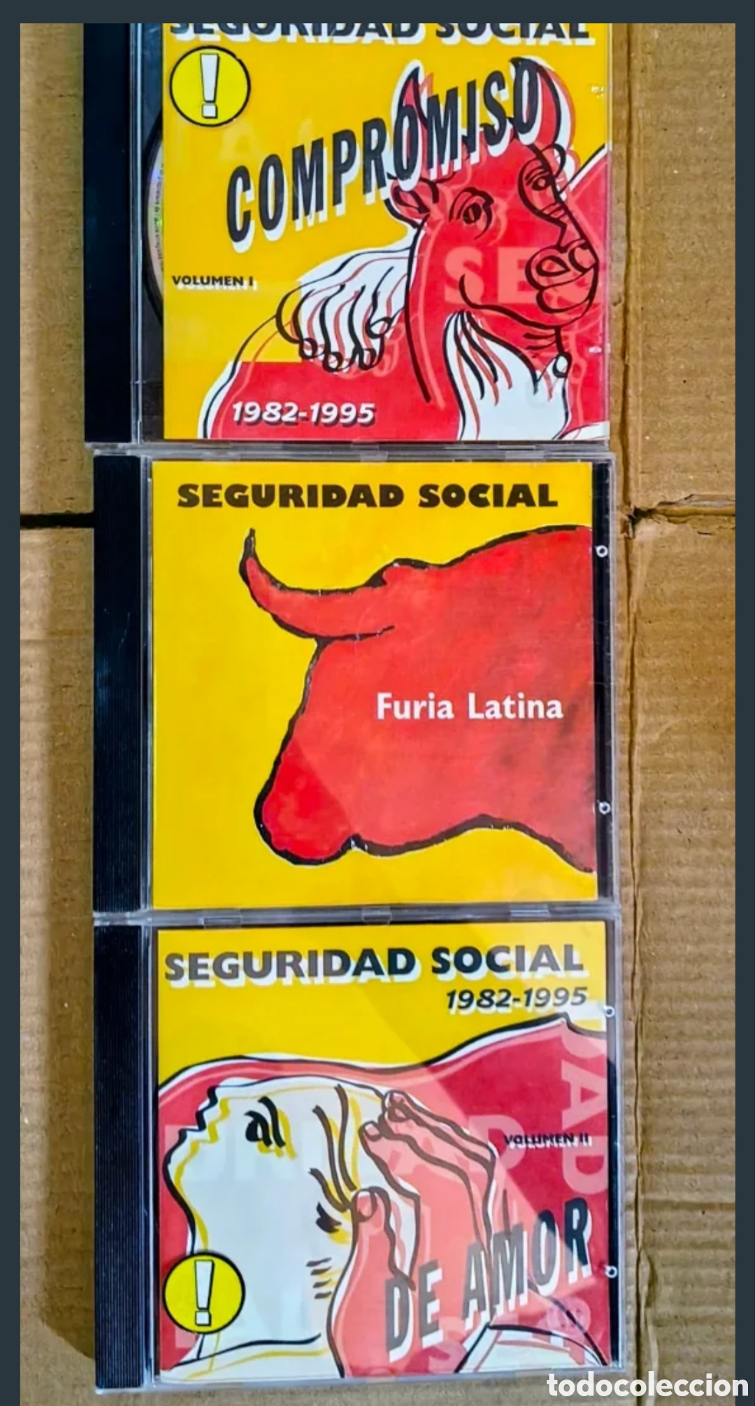 CDs de m&uacute;sica: Pack CD Seguridad Social Compromiso Furia Latina De Amor