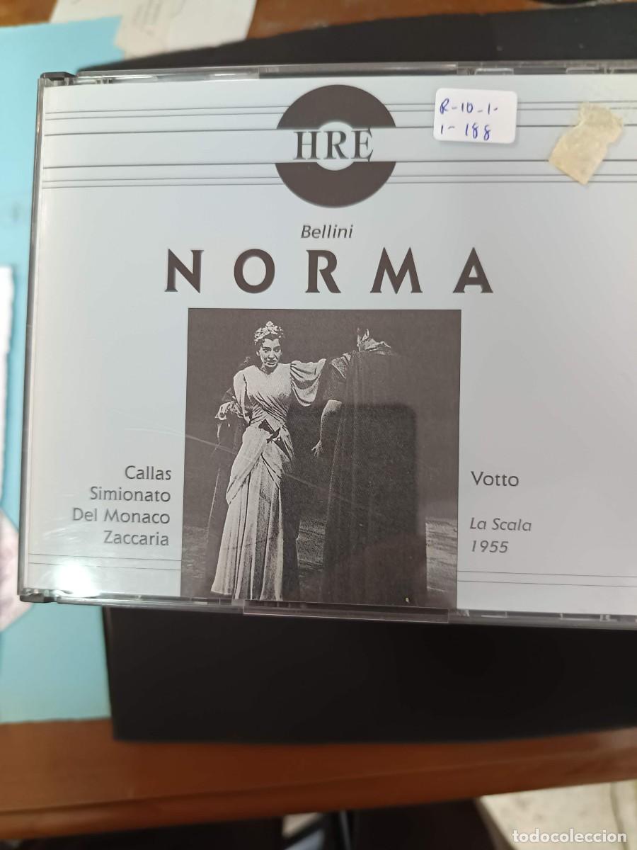 CDs de m&uacute;sica: 2CD. BELLINI: NORMA. DIR: ANTONINO VOTTO. INT&Eacute;RP: CALLAS, SIMIONATO, DEL MONACO, ZACCARIA. LA SCALA