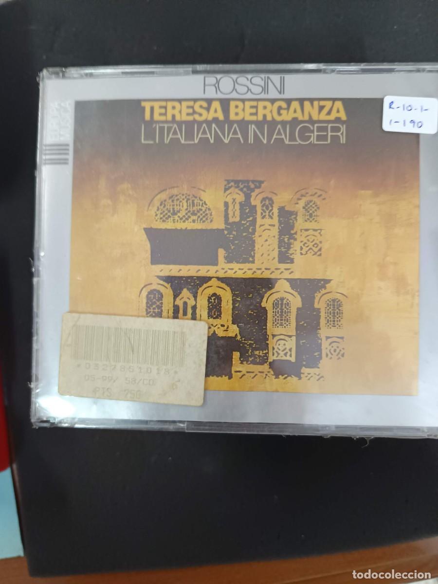 CDs de m&uacute;sica: 2CD. ROSSINI: L'ITALIANA IN ALGERI: DIR: NINO SANZOGNO. INT&Eacute;RP: TERESA BERGANZA, MARIO PETRI, RENA G