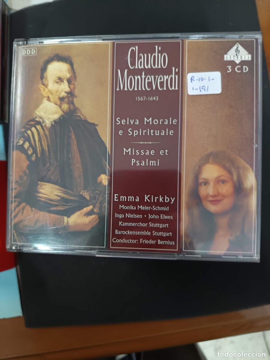 CDs de m&uacute;sica: 3CD. CLAUDIO MONTEVERDI: SELVA MORALE E SPIRITUALE / MISSAE ET PSALMI. DIR: FRIEDER BERNIUS. INT: EM