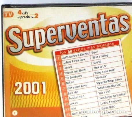 CDs de m&uacute;sica: SUPERVENTAS 2001 - CAJA CON 4 CD