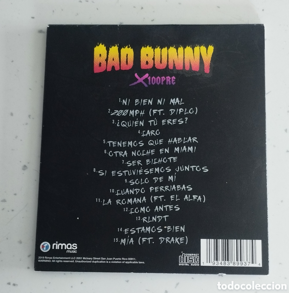 CDs de m&uacute;sica: Bad Bunny CD primer disco - Foto 7