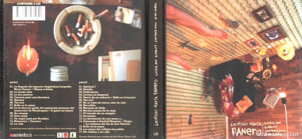 CDs de m&uacute;sica: LEOPOLDO MAR&Iacute;A PANERO 2 CDS MOVIEDISCO 2004 1&ordf; EDICI&Oacute;N IS.B.N 84-95561-25-5 BUMBURY CARLOS ANN PONCE