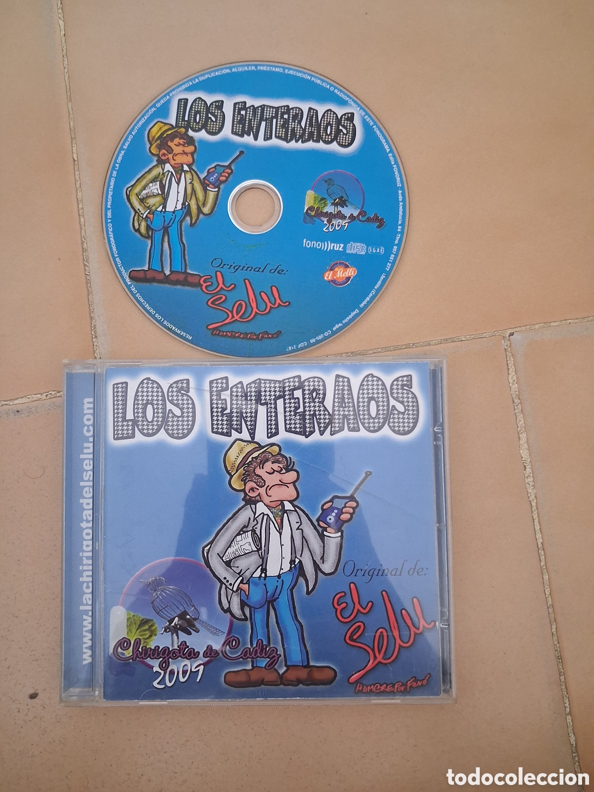 CDs de m&uacute;sica: CD CARNAVAL CADIZ CHIRIGOTA LOS ENTERAOS - SELU