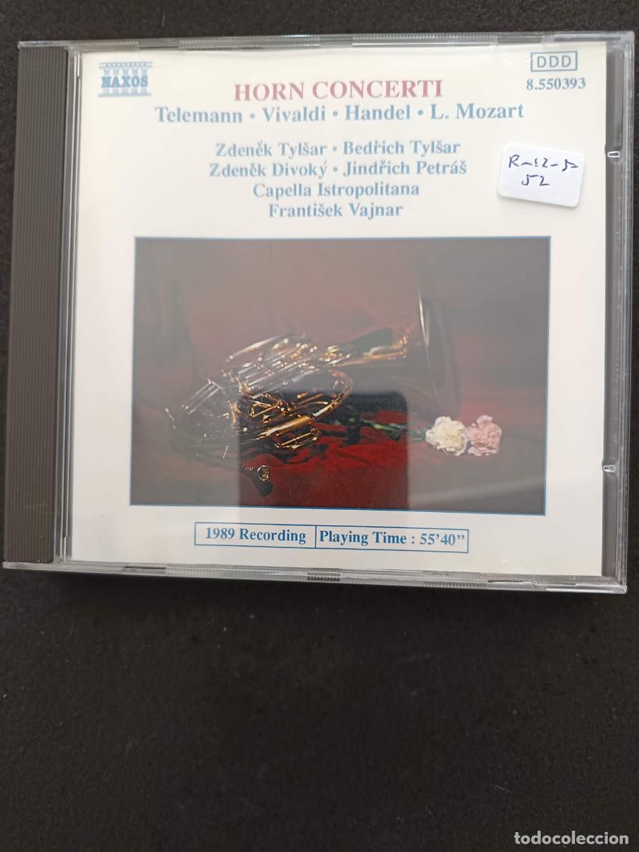 CDs de m&uacute;sica: HORN CONCERTI. TELEMANN, VIVALDI, H&Auml;NDEL, L. MOZART. DIR: FRANTISEK VAJNAR. CAPELLA ISTROPOLITANA