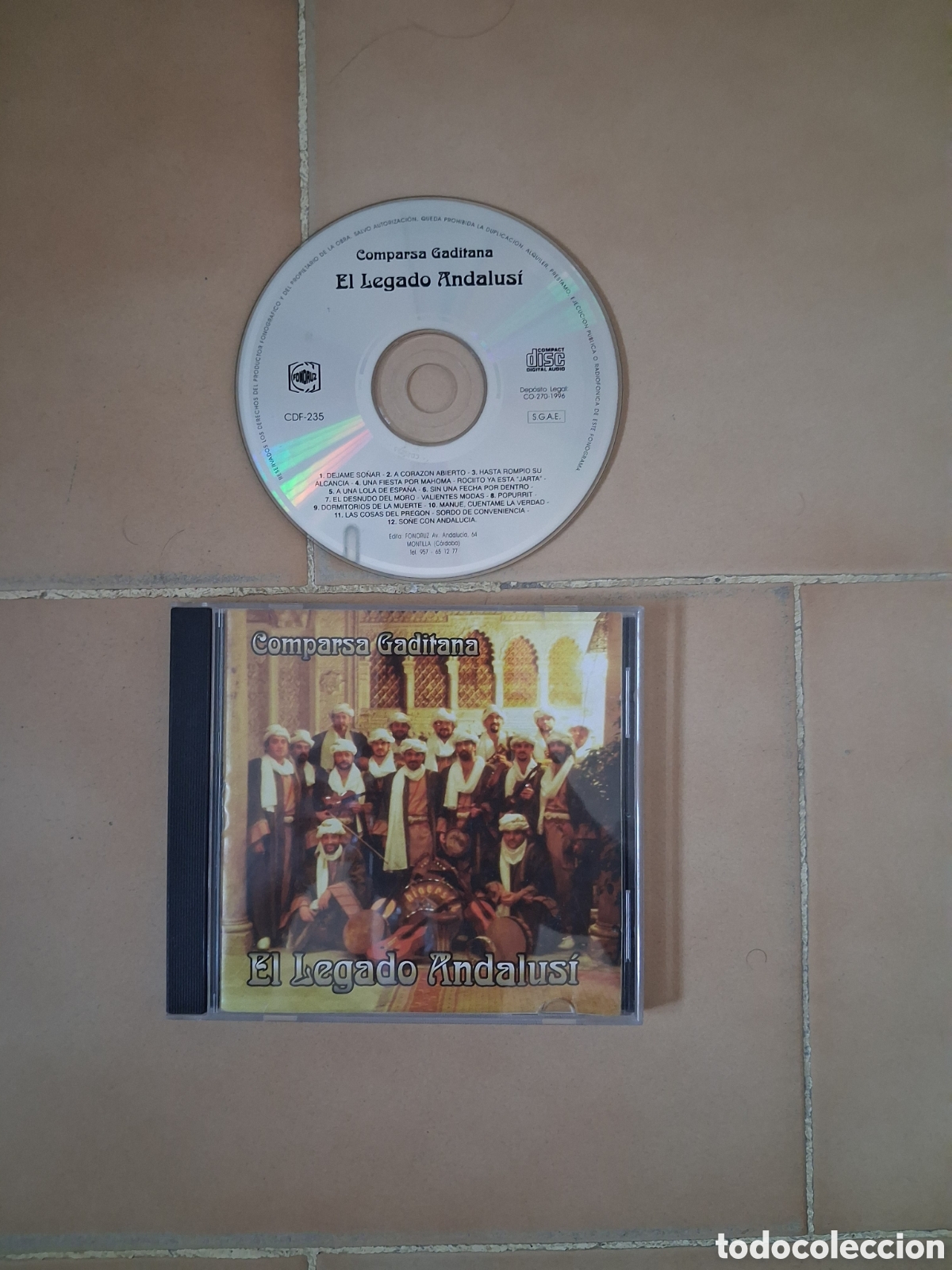 CDs de m&uacute;sica: CD CARMAVAL CADIZ COMPARSA LEGADO ANDALUSI