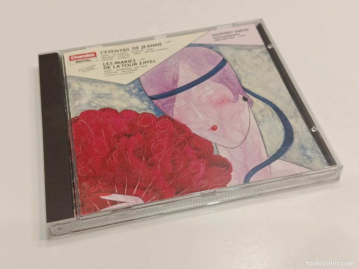 CDs de m&uacute;sica: L&acute;EVENTAIL DE JEANNE & LES MARIES DE LA TOUR EIFFEL - GEOFFREY SIMON - CHANDOS CD CHAN 8356 - NUEVO