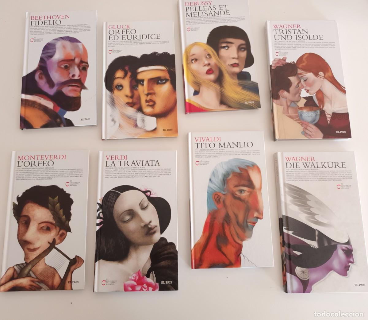CDs de m&uacute;sica: 8 libros-cds de &oacute;pera. Wagner, Verdi, Beethoven y otros