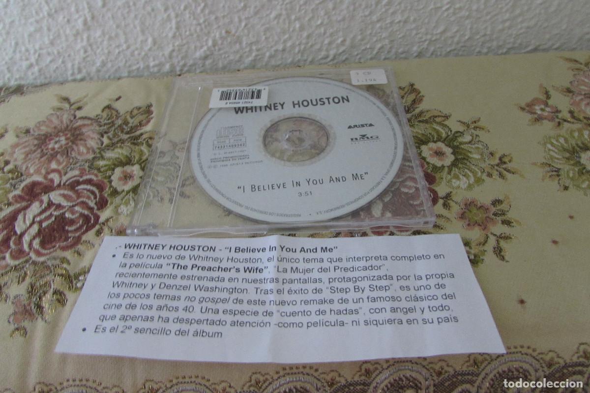 CDs de m&uacute;sica: Whitney Houston &ndash; I Believe In You And Me CD SINGLE CADENA 100