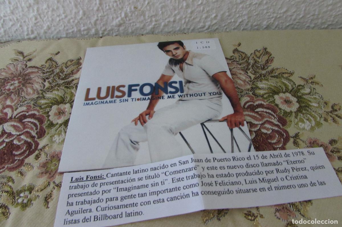 CDs de m&uacute;sica: LUIS FONSI Imaginame sin ti CD SINGLE CADENA 100