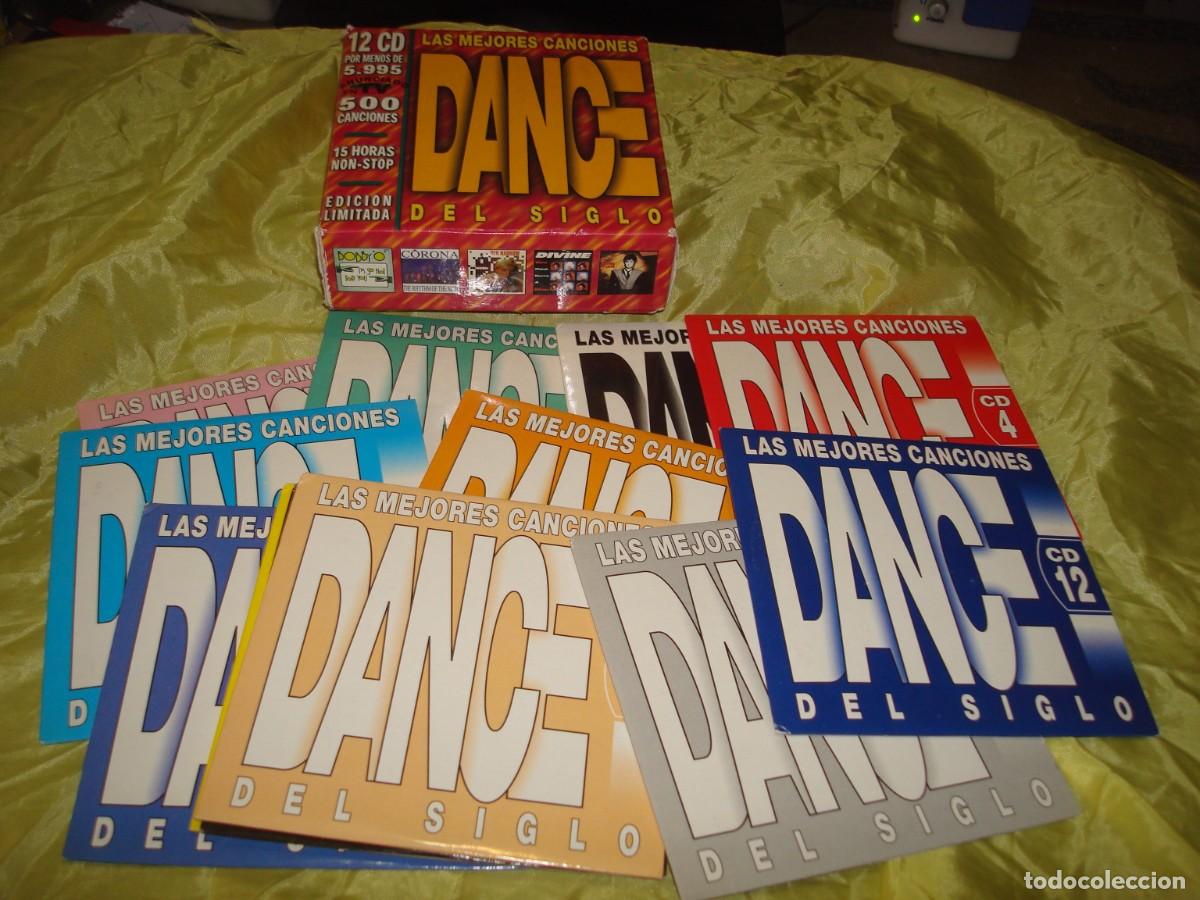CDs de m&uacute;sica: LAS MEJORES CANCIONES DANCE DEL SIGLO. CAJA DON 12 CD&acute;S. IMPECABLE(#)