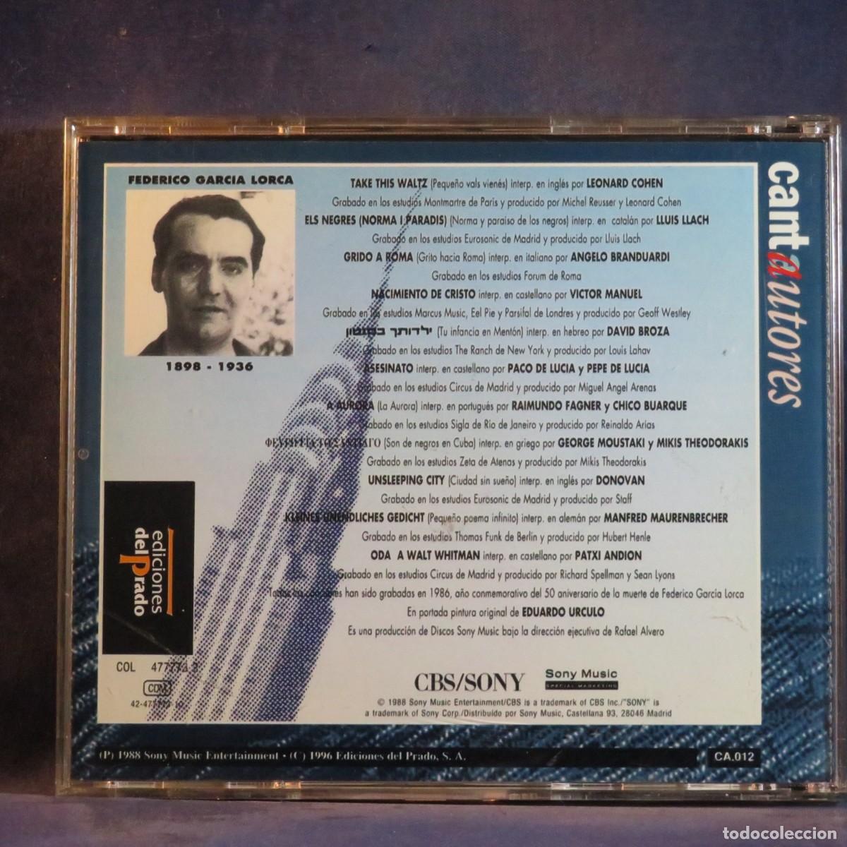 CDs de m&uacute;sica: VARIOUS &ndash; POETAS EN NUEVA YORK - CD - Foto 2