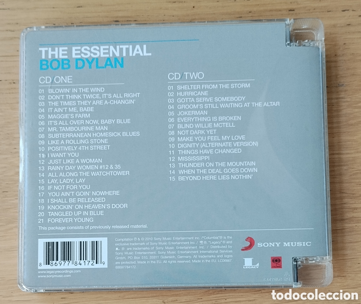 CDs de m&uacute;sica: BOB DYLAN: &rdquo;THE ESSENTIAL BOB DYLAN&rdquo; DOBLE CD 2010 - FOLK ROCK - Foto 2