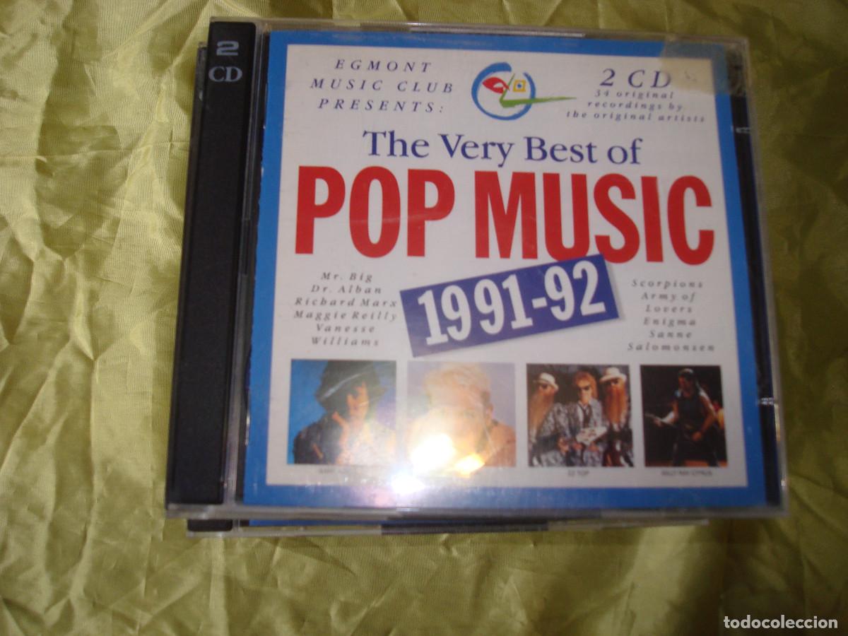 CDs de m&uacute;sica: THE VERY BEST OF POP MUSIC 1991-92. MR. BIG, ENIGMA, SANNE... 2 CD&acute;S. IMPECABLE(#)