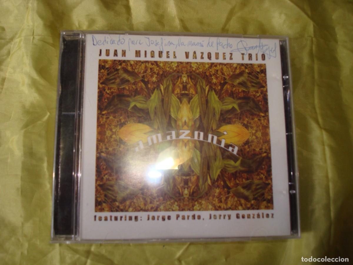 CDs de m&uacute;sica: JUAN MIGUEL VAZQUEZ TRIO. AMAZONIA. DEDICADO POR EL GRUPO. CD. IMPECABLE(#)