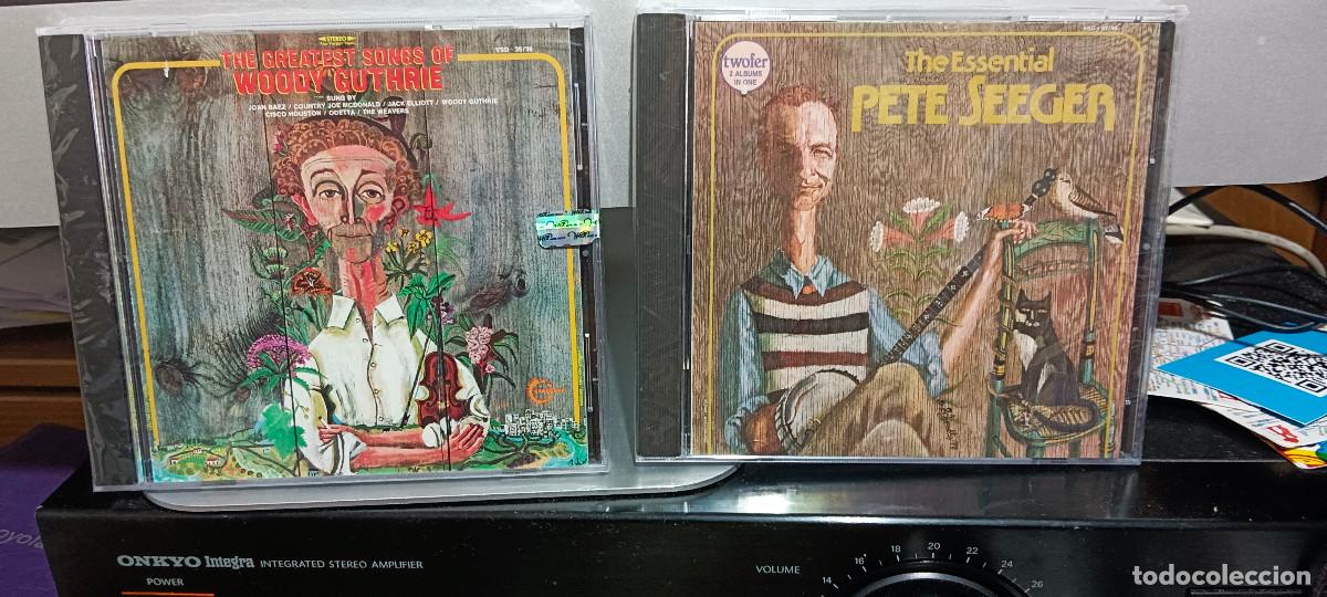 CDs de m&uacute;sica: WOODY GUTHRIE The Greatest song + PETE SEEGER The Essential