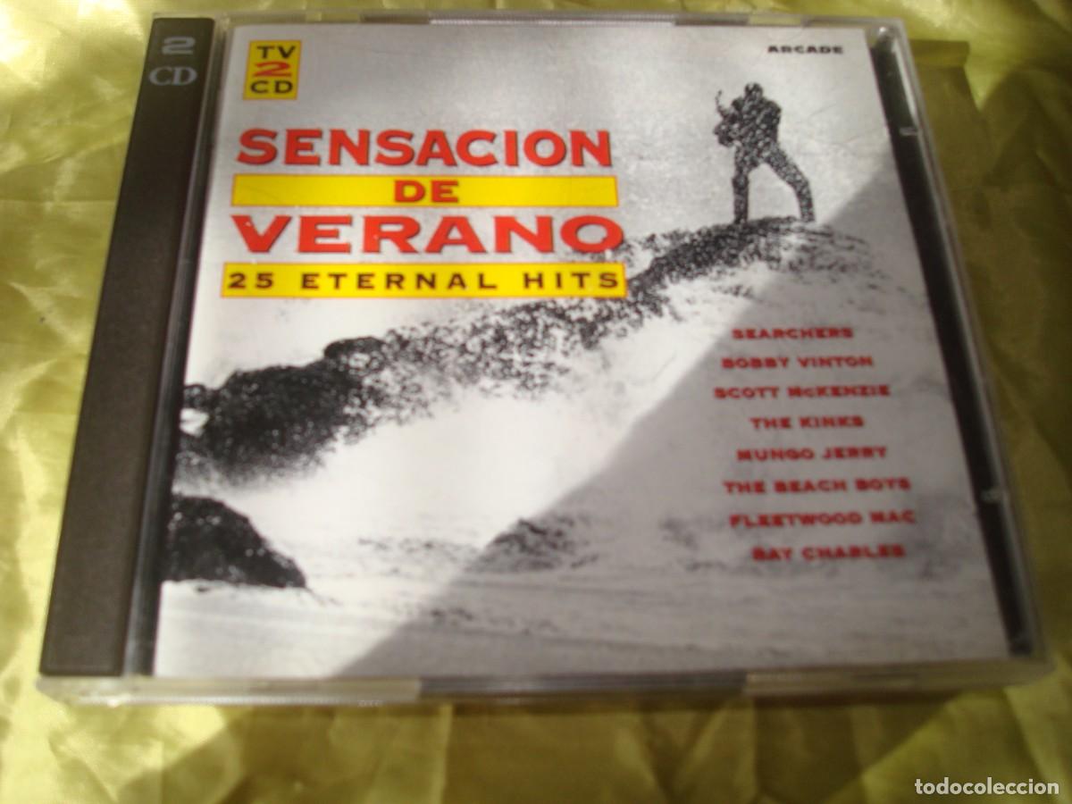 CDs de m&uacute;sica: SENSACION DE VERANO. 25 ETERNAL HITS. 2 CD&acute;S. IMPECABLE(#)