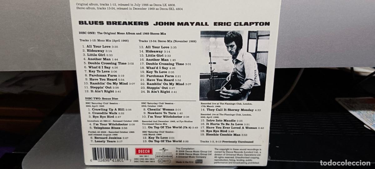 CDs de m&uacute;sica: JOHN MAYALL WITH ERIC CLAPTON Blues Breakers - Foto 2