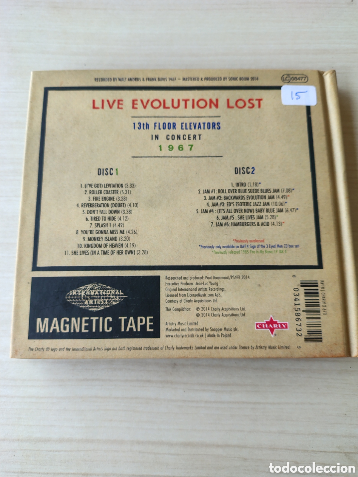 CDs de m&uacute;sica: 13th FLOOR ELEVATORS Live Evolution Lost In Concert 1967 2CD LIBRO ( 2014 CHARLY ) - Foto 2