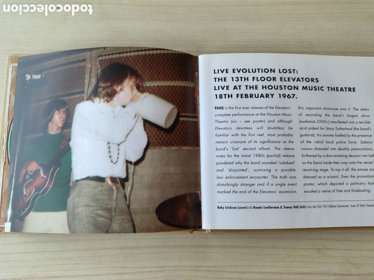 CDs de m&uacute;sica: 13th FLOOR ELEVATORS Live Evolution Lost In Concert 1967 2CD LIBRO ( 2014 CHARLY ) - Foto 11