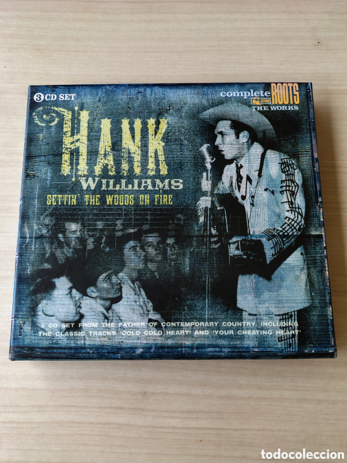CDs de m&uacute;sica: HANK WILLIAMS Settin' The Woods on Fire 3CD BOX + LIBRETO ( 2005 SNAPPER MUSIC ) ROOTS