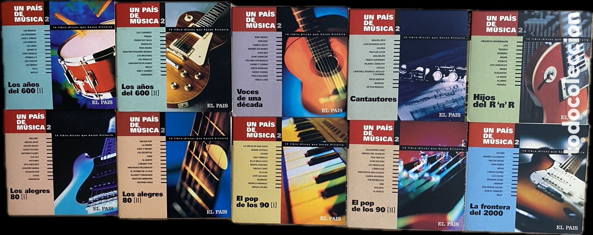 CDs de m&uacute;sica: Colecci&oacute;n completa Un Pa&iacute;s de M&uacute;sica 2 &ndash; 10 CD originales El Pa&iacute;s