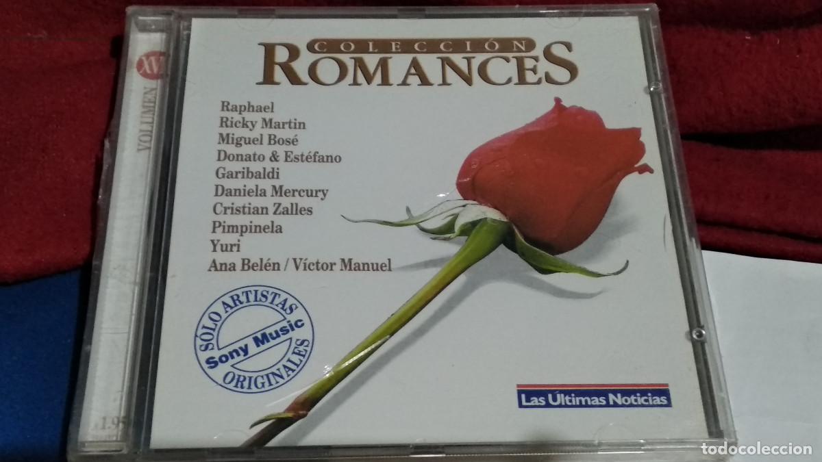 CDs de m&uacute;sica: COLECCI&Oacute;N ROMANCES VOL XVII - CD 1998 SONY - PIMPINELA, YURI... 10 CANCIONES ORIGINALES NUEVO PRECIN