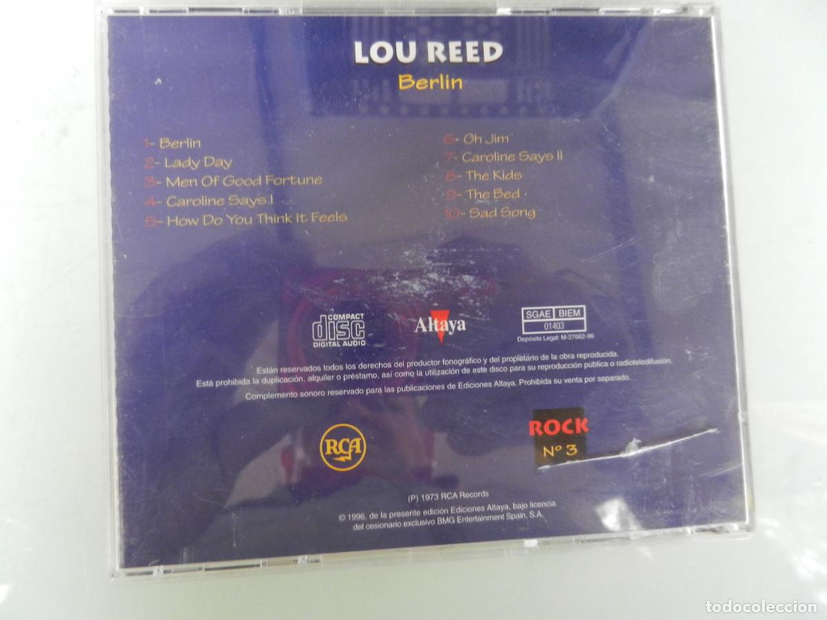 CDs de m&uacute;sica: LOU REED - BERLIN - (1973) - CD RCA 1998 -ALTAYA - Foto 3