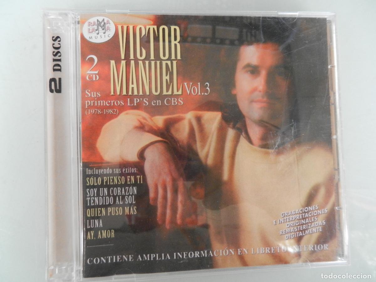 CDs de m&uacute;sica: VICTOR MANUEL VOL 3 - SUS PRIMERAS CANCIONES - 42 TEMAS - rama lama-2002