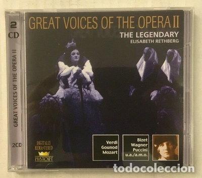 CDs de m&uacute;sica: Great Voices of the Opera II: The Legendary Elisabeth Rethberg- 4011222051011