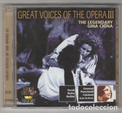 CDs de m&uacute;sica: Great Voices of the Opera III: Gina Cigna- 4011222051332