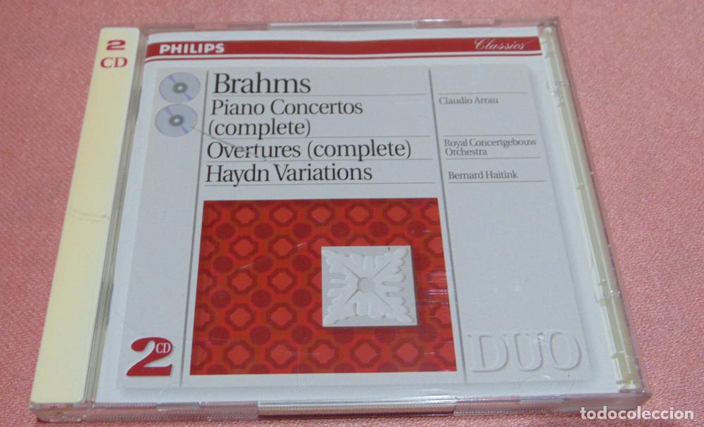 CDs de m&uacute;sica: BRAHMS - PIANO CONCERTOS - OVERTURES - HAYDN VARIATIONS - CLAUDIO ARRAU - HAITINK - CD ALBUM DOBLE