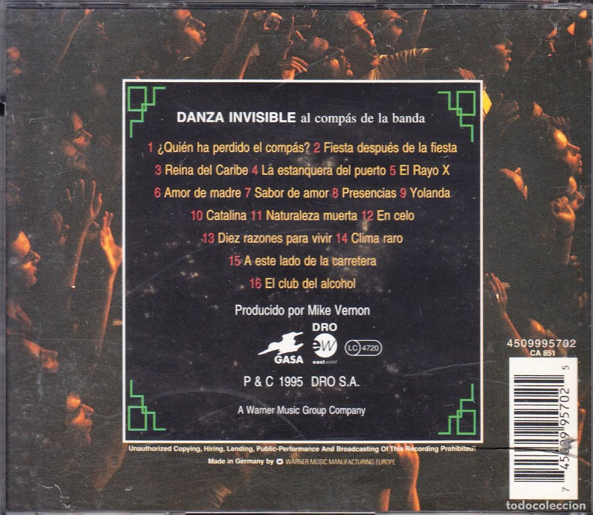 CDs de m&uacute;sica: DANZA INVISIBLE. AL COMPAS DE LA BANDA. CD. - Foto 2