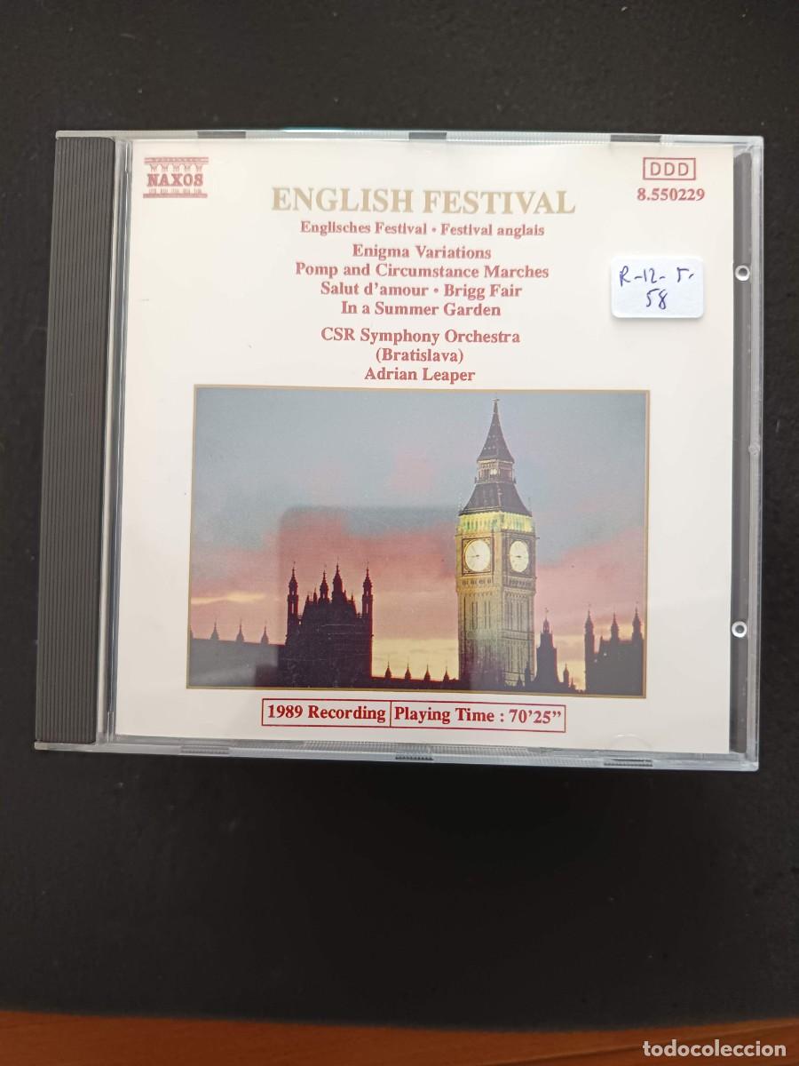 CDs de m&uacute;sica: ENGLISH FESTIVAL: ENIGMA VARIATIONS / POMP AND CIRCUMSTANCE MARCHES / SALUT D'AMOUR / BRIGG FAIR