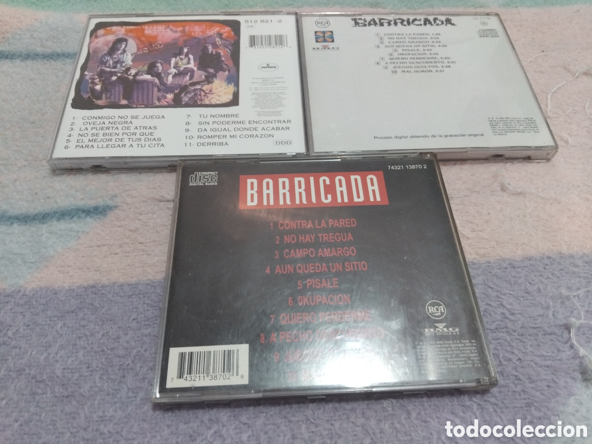 CDs de m&uacute;sica: LOTE 2 CDS BARRICADA (DIFICILES) - Foto 2