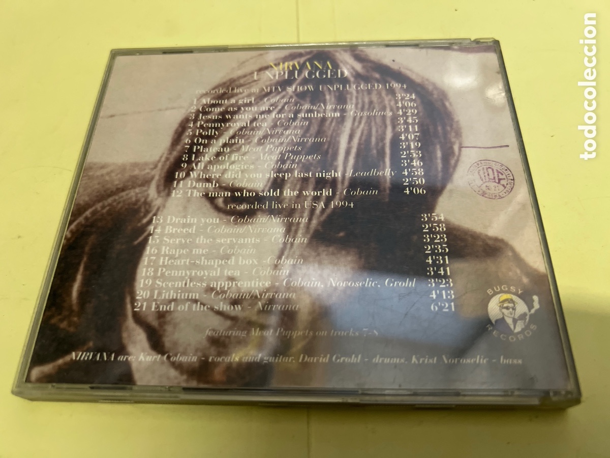CDs de m&uacute;sica: T1/D3/94. NIRVANA CD UNPLUGGED - Foto 2