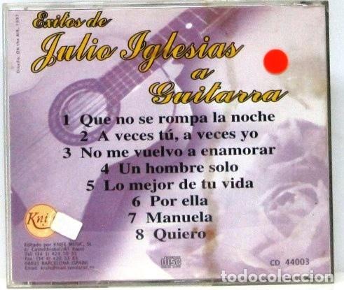 CDs de m&uacute;sica: EXITOS DE JULIO IGLESIAS A GUITARRA - CD - Foto 2