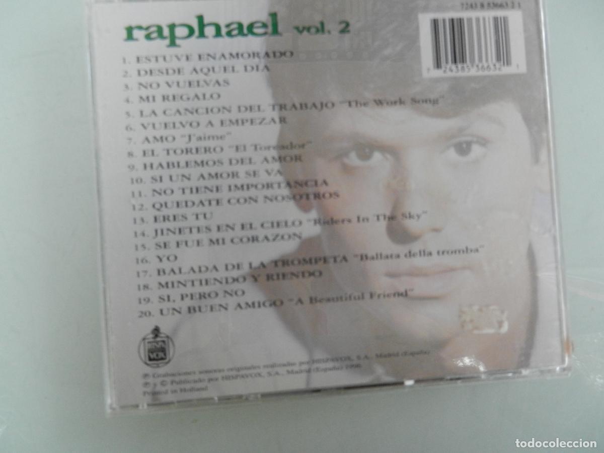 CDs de m&uacute;sica: RAPHAEL - VOL 2 - HISPAVOX 1996 - CD - Foto 3