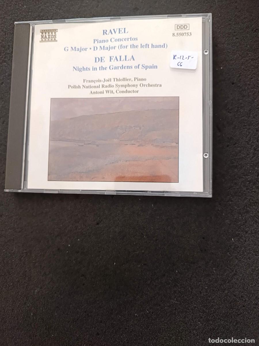 CDs de m&uacute;sica: RAVEL: PIANO CONCERTOS / DE FALLA: NIGHTS IN THE GARDENS OF SPAIN. DIR: ANTONI WIT. PIANO: FRAN&Ccedil;OIS-