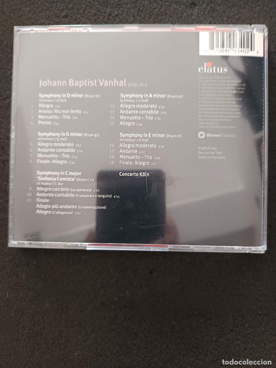 CDs de m&uacute;sica: VANHAL: SYMPHONIES. CONCERTO K&Ouml;LN - Foto 2