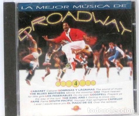 CDs de m&uacute;sica: LA MEJOR MUSICA DE BROADWAY - N&ordm; 4 - CD