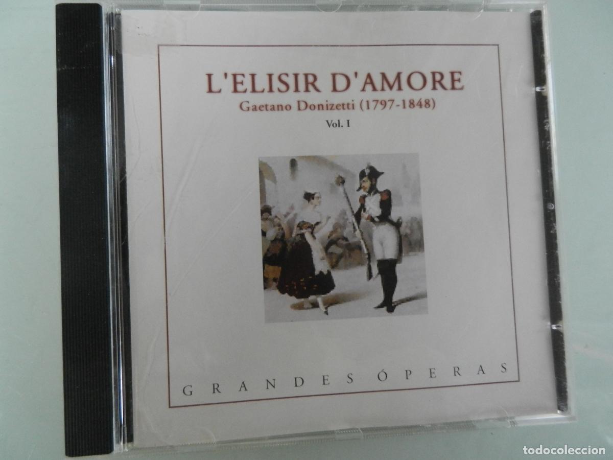 CDs de m&uacute;sica: L'ELISIR D'AMORE -GAETANO DOMIZETTI - VOL 1 - - GRANDES OPERAS - CD - JOHN PRITCHARD - 1976
