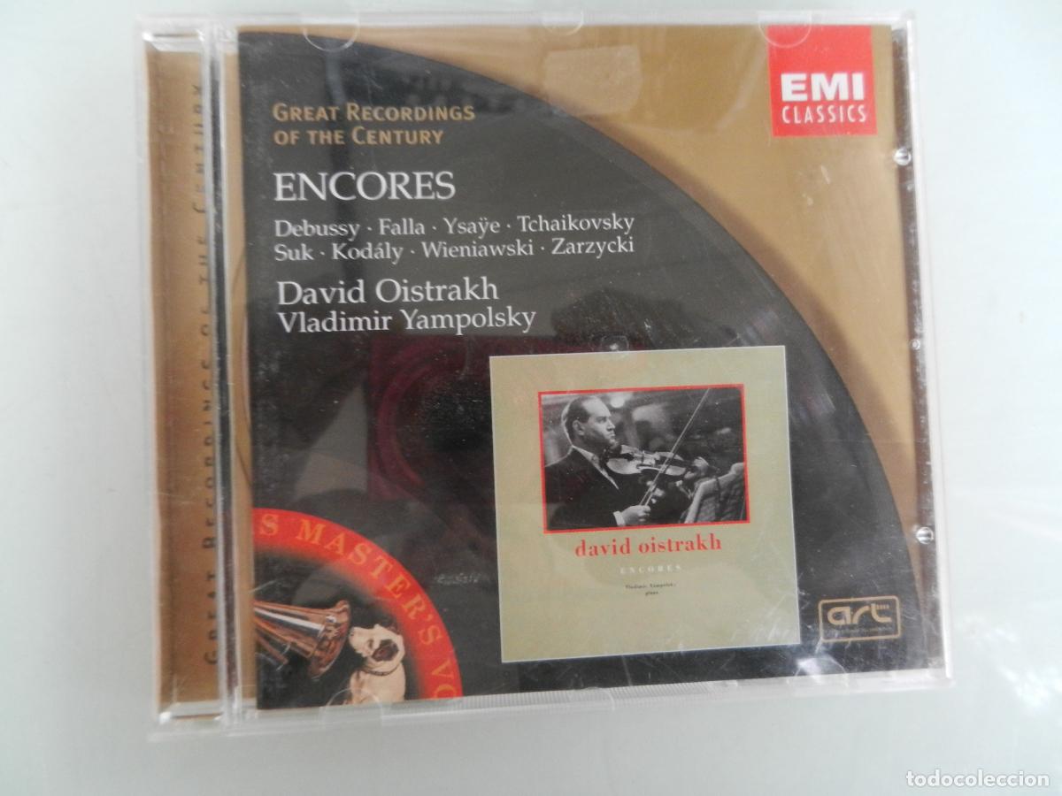 CDs de m&uacute;sica: ENCORES - DEBUSSY - FALLA - YSAY&Euml; , ... DAVID OISTRAKH - VLADIMIR YAMPOLSKY - 2CD,S EMI