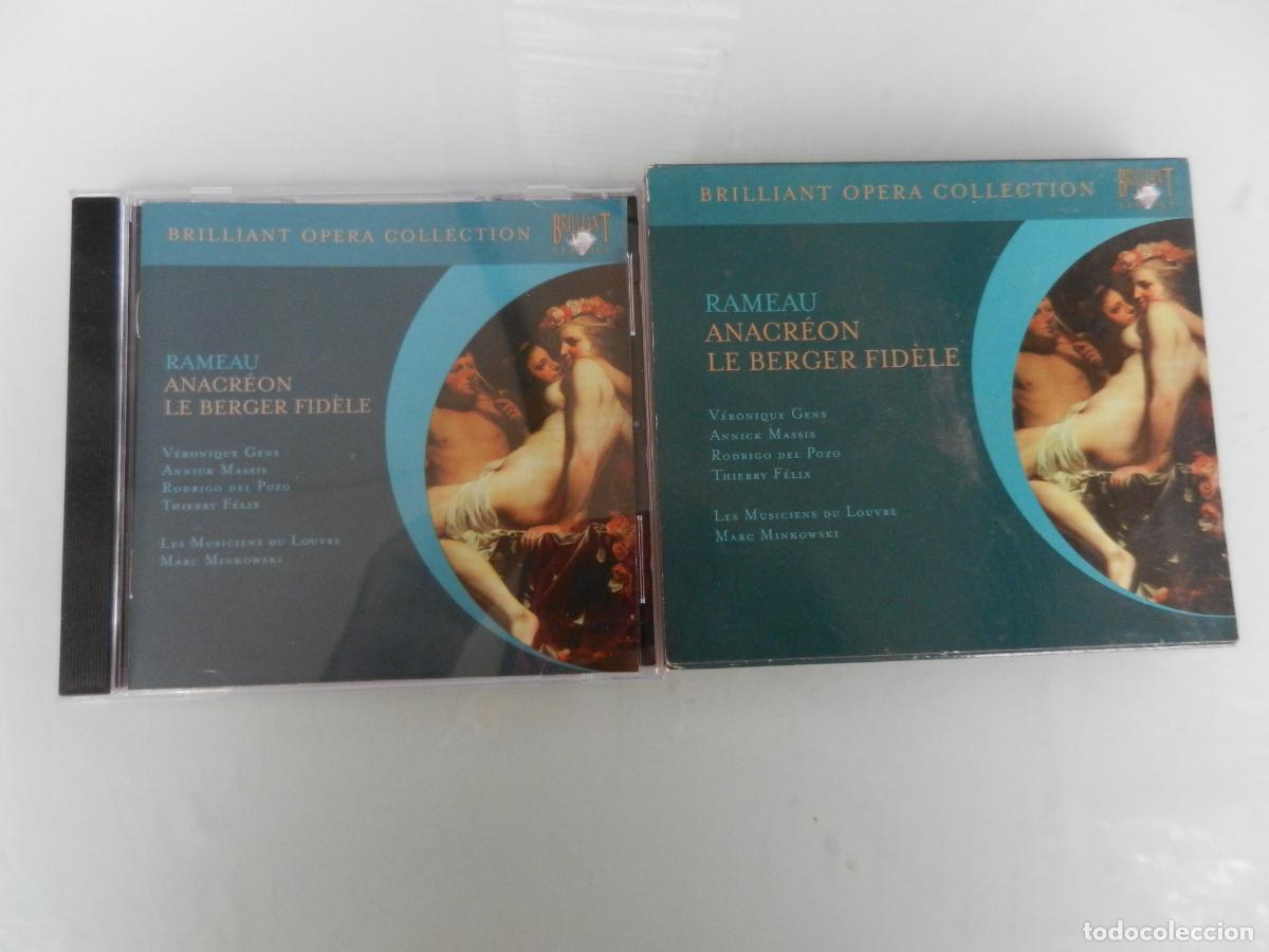 CDs de m&uacute;sica: RAMEAU - ANACR&Eacute;ON LE BERGER FID&Egrave;LE - MARC MINKOWSKI - CD 1996 - BRILLIANT