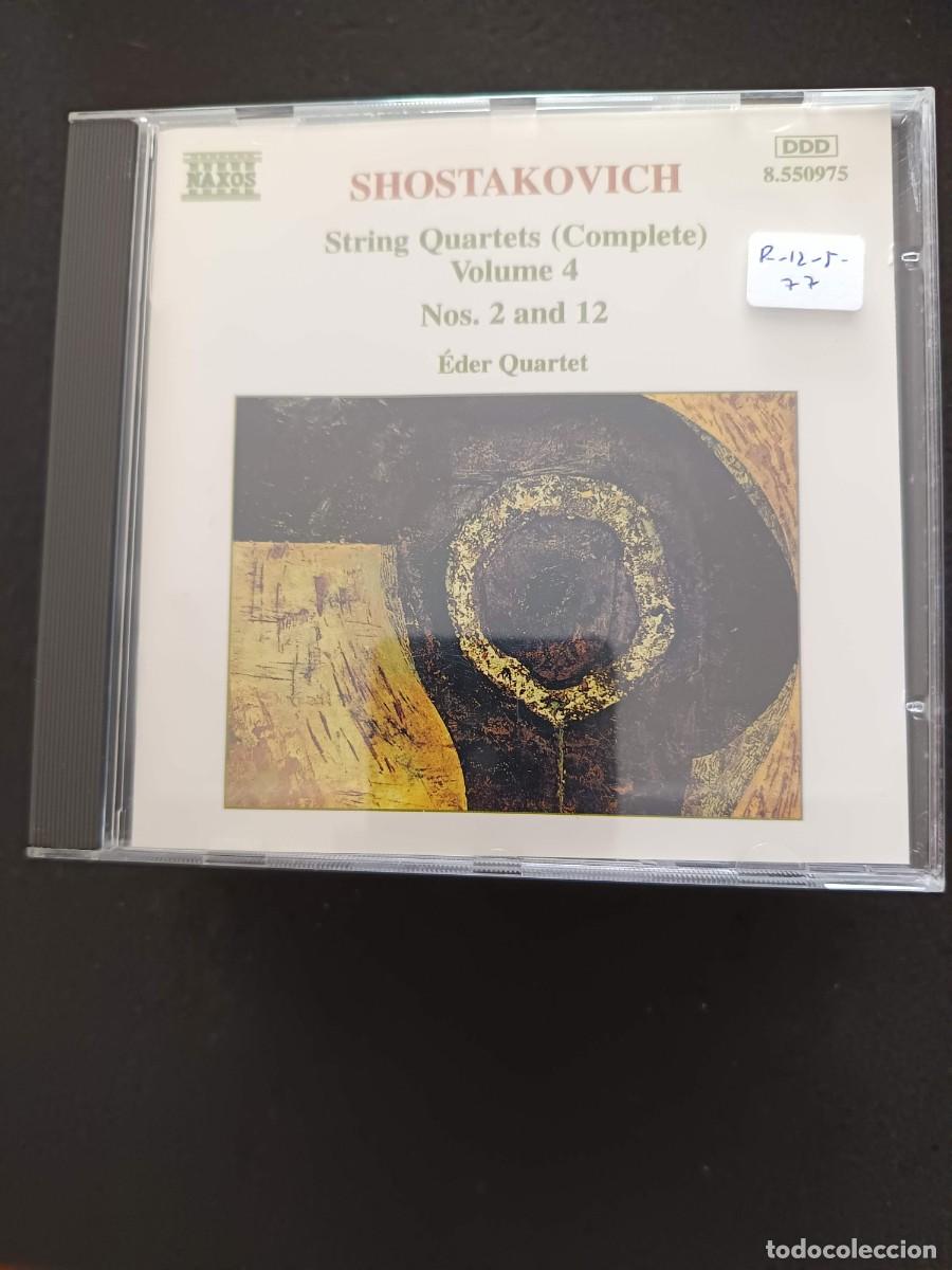 CDs de m&uacute;sica: SHOSTAKOVICH: STRING QUARTETS (COMPLETE) VOLUME 4. N&ordm;S 2 AND 12. &Eacute;DER QUARTET - Foto 1