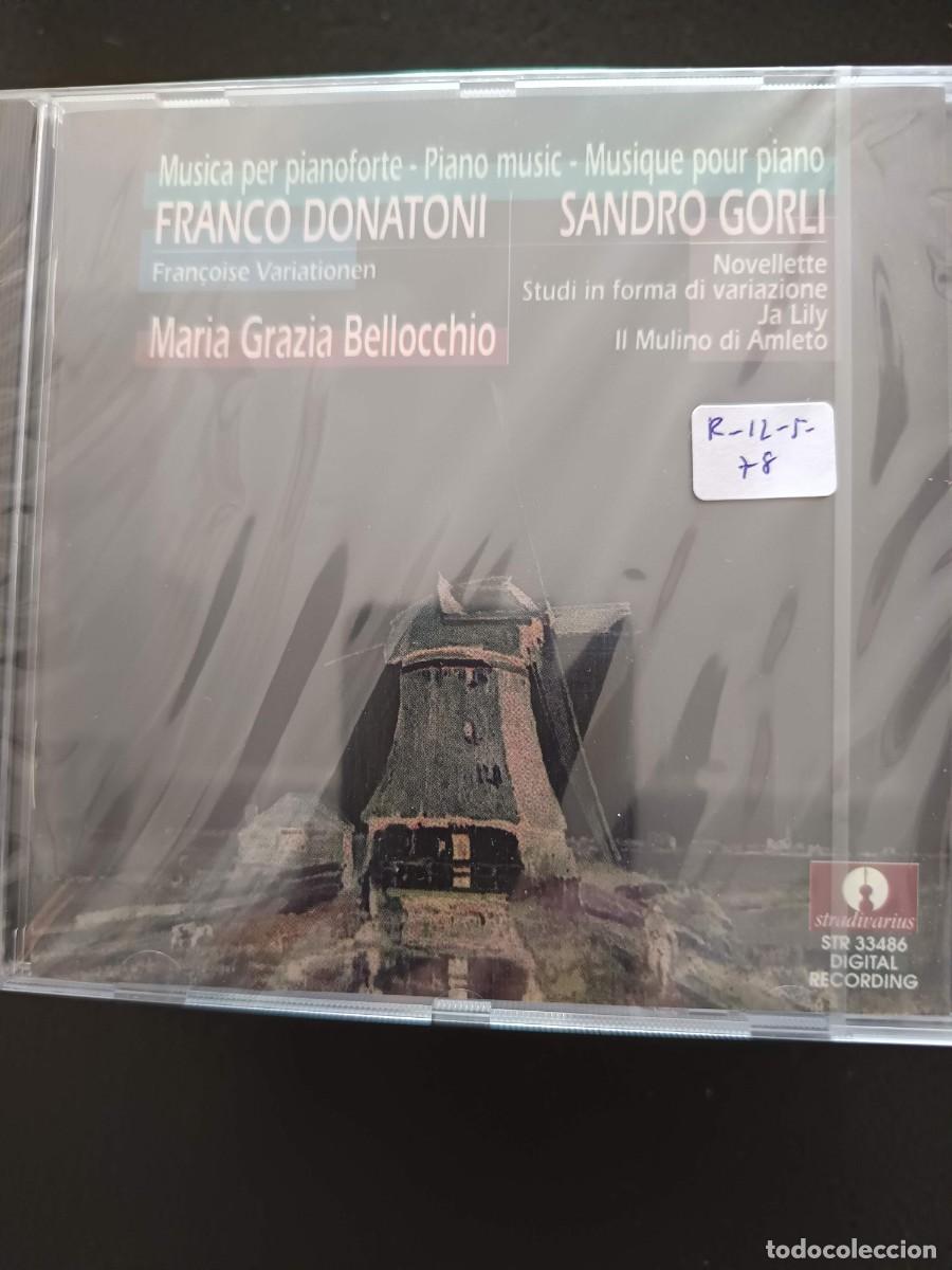 CDs de m&uacute;sica: MUSICA PER PIANOFORTE. FRANCO DONATONI / SANDRO GORLI. PIANOFORTE: MARIA GRAZIA BELLOCCHIO