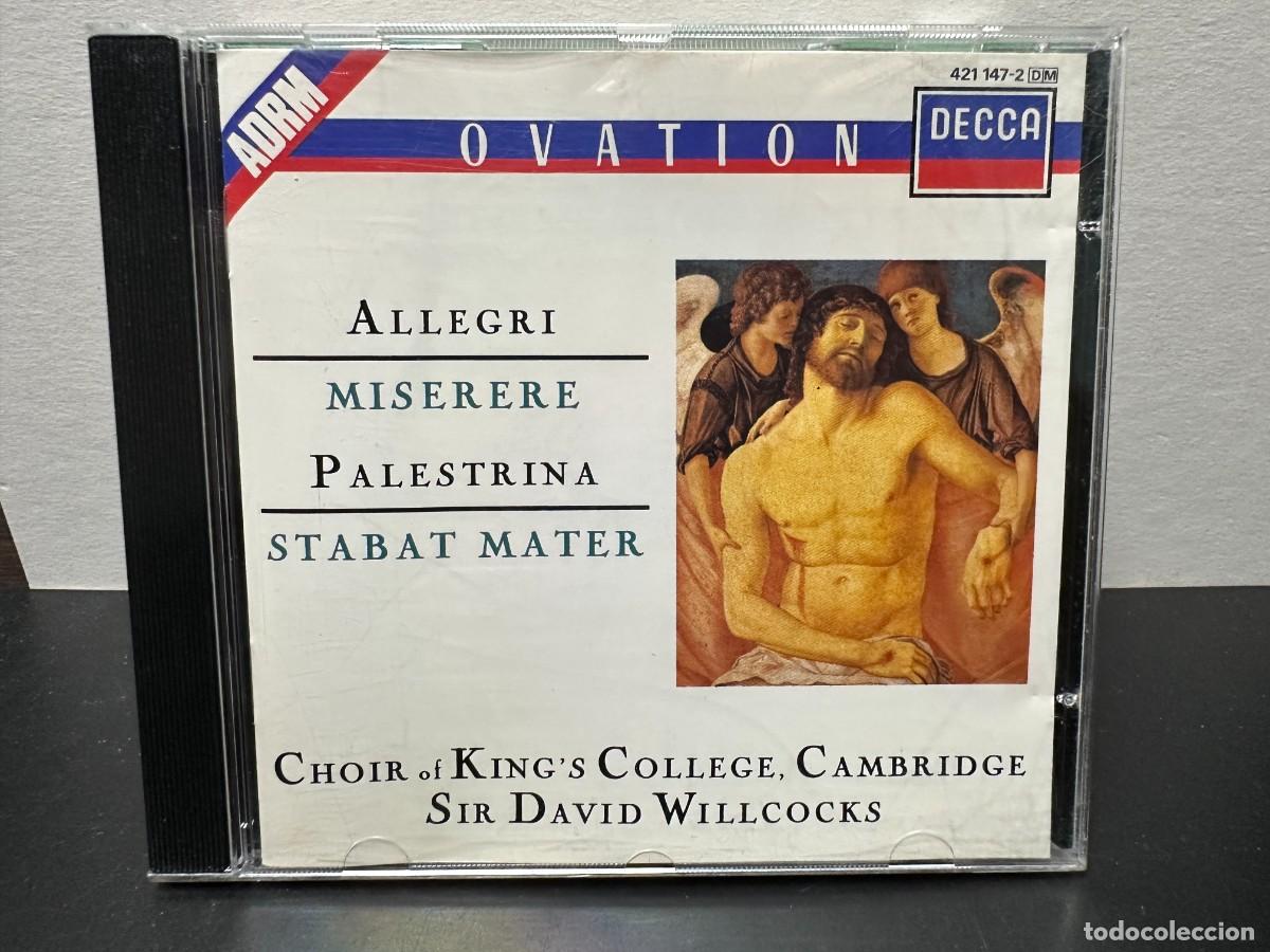 CDs de m&uacute;sica: Allegri, Palestrina - David Willcocks - Miserere, Stabat Mater (CD)