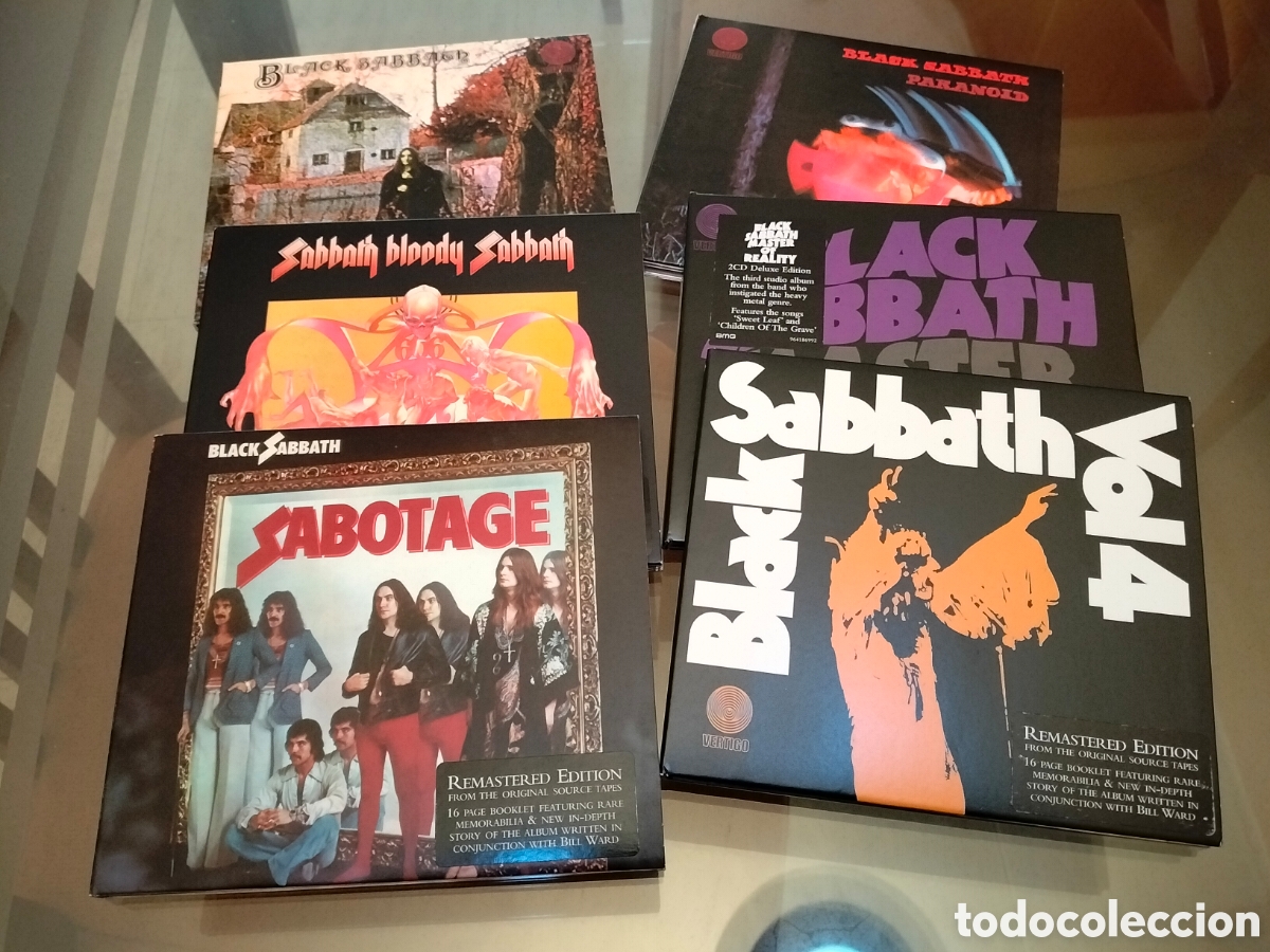 CDs de m&uacute;sica: Black Sabbath Discograf&iacute;a Digipack Ozzy Osbourne 7CD Remasters Env&iacute;o Gratis