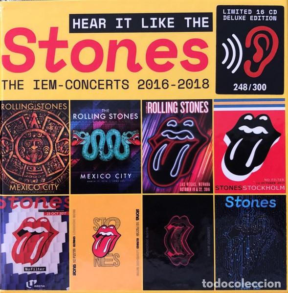 CDs de m&uacute;sica: Box 16 CD's - ROLLING STONES - IEM Concerts 2016 - 2018