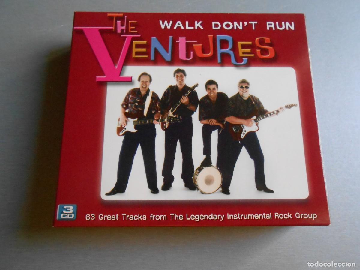 CDs de m&uacute;sica: VENTURES, THE -WALK DON&acute;T RUN-, CAJA 3 CD, TEQUILA + 62, A&Ntilde;O 2004, CASTLE PUTSE PBXCD 360 MADE IN UK